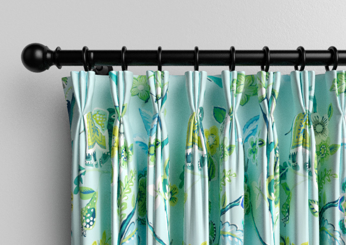 Gujarat, Cyan - Made to Measure Curtain - Image 11